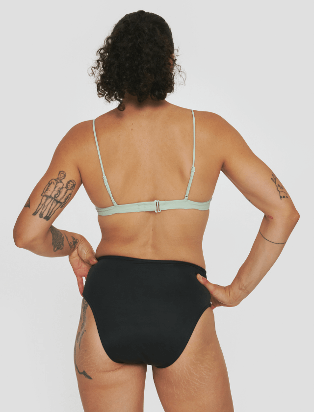 Culotte de bain menstruelle taille haute flux moyen - Océanides🩸🩸