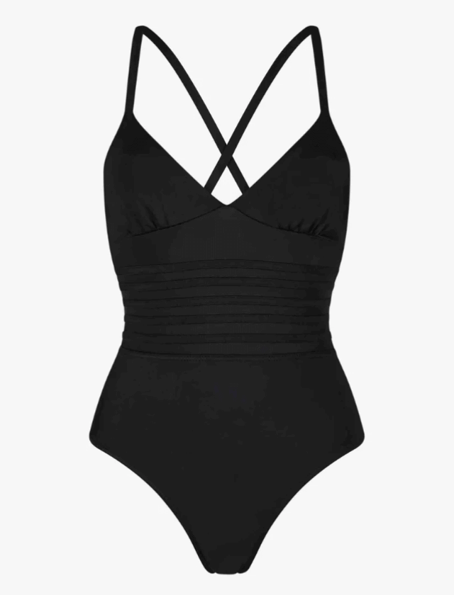 Maillot de bain menstruel une pièce col échancré en V - Néréïdes🩸🩸