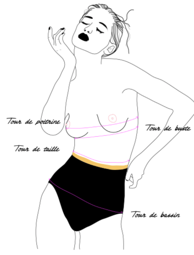 Culotte non menstruelle paillettes taille basse - La Catwalk