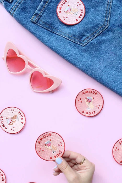 Accessoires - Patch Amour & Rosé - Malicieuse - Rañute
