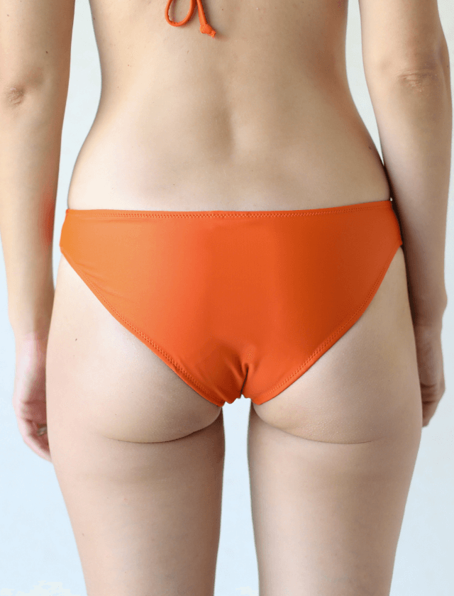 Culotte de bain menstruelle taille basse orange 🩸