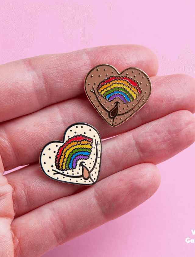 Pin's Rainbow vulva
