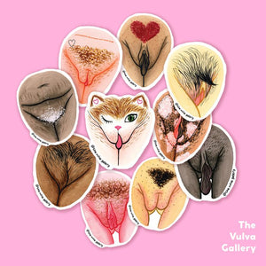 The Vulva Gallery Stickers - Rañute