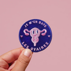 Accessoires - Patch thermocollant "je m'en bats les ovaires" - Malicieuse - Rañute 